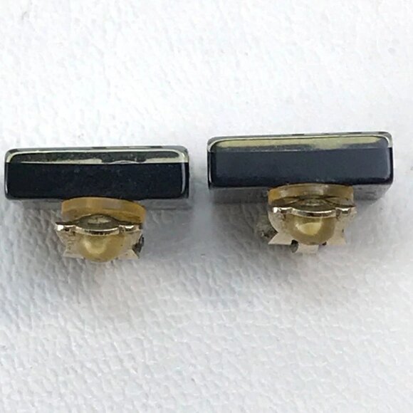 CHANEL CC Mark Square Coco Rhinestone Earrings Accessories Plastic Light blue - Picture 3 of 7